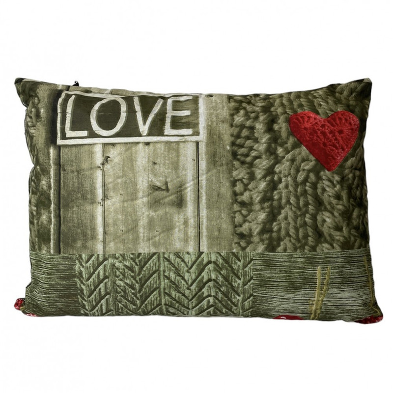 Подушка EMILY (Дача) антиалергенна, серця 50х70 см